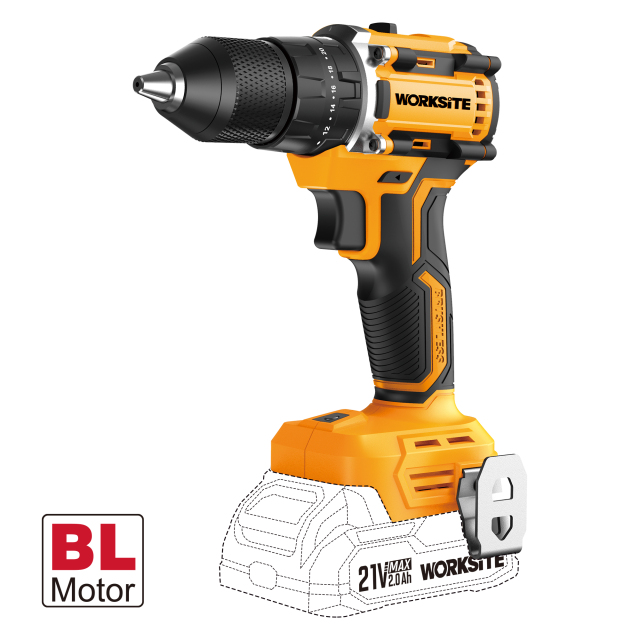 21V Brushless 13mm Hammer Drill (55N.m)
