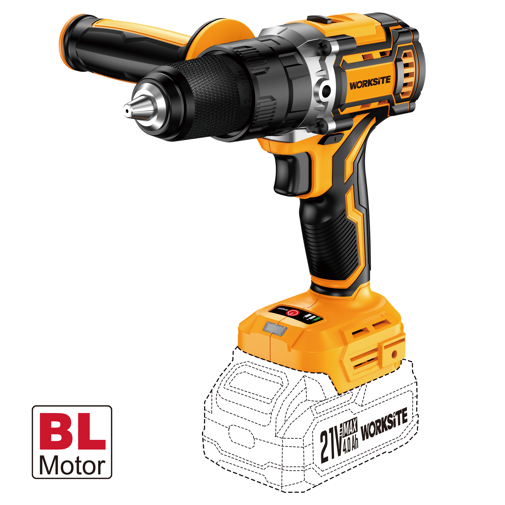 21V Brushless 13mm Hammer Drill (80Nm) -G