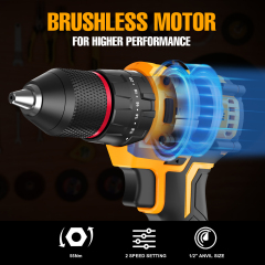 21V Brushless 10mm Hammer Drill (50Nm)