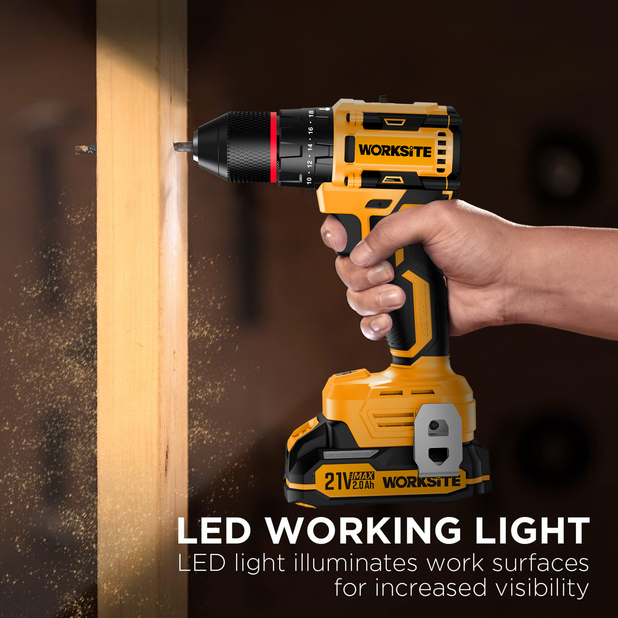 21V Brushless 10mm Hammer Drill (50Nm)