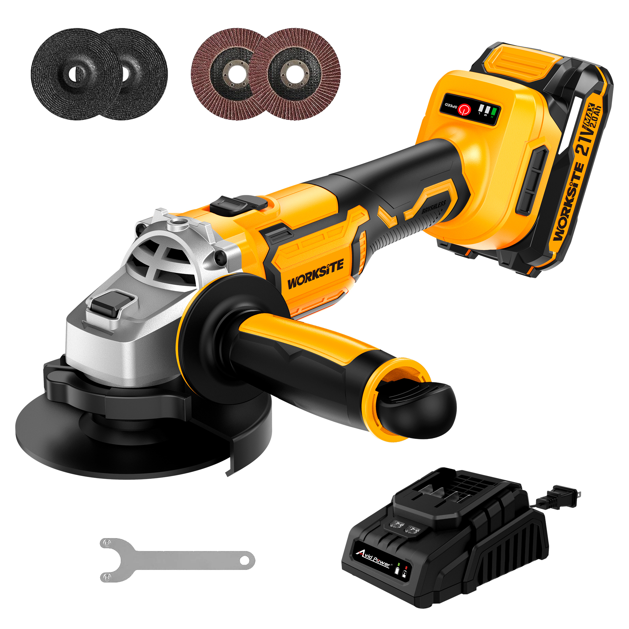 21V Brushless 100mm Angle Grinder -100