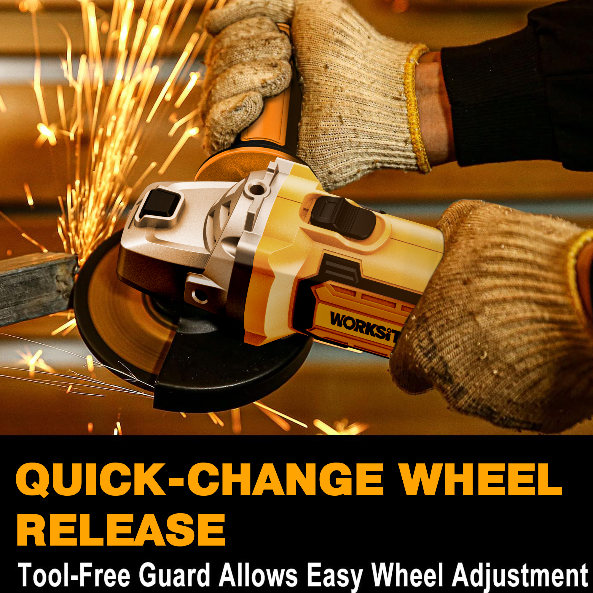 21V Brushless 125mm Angle Grinder -G