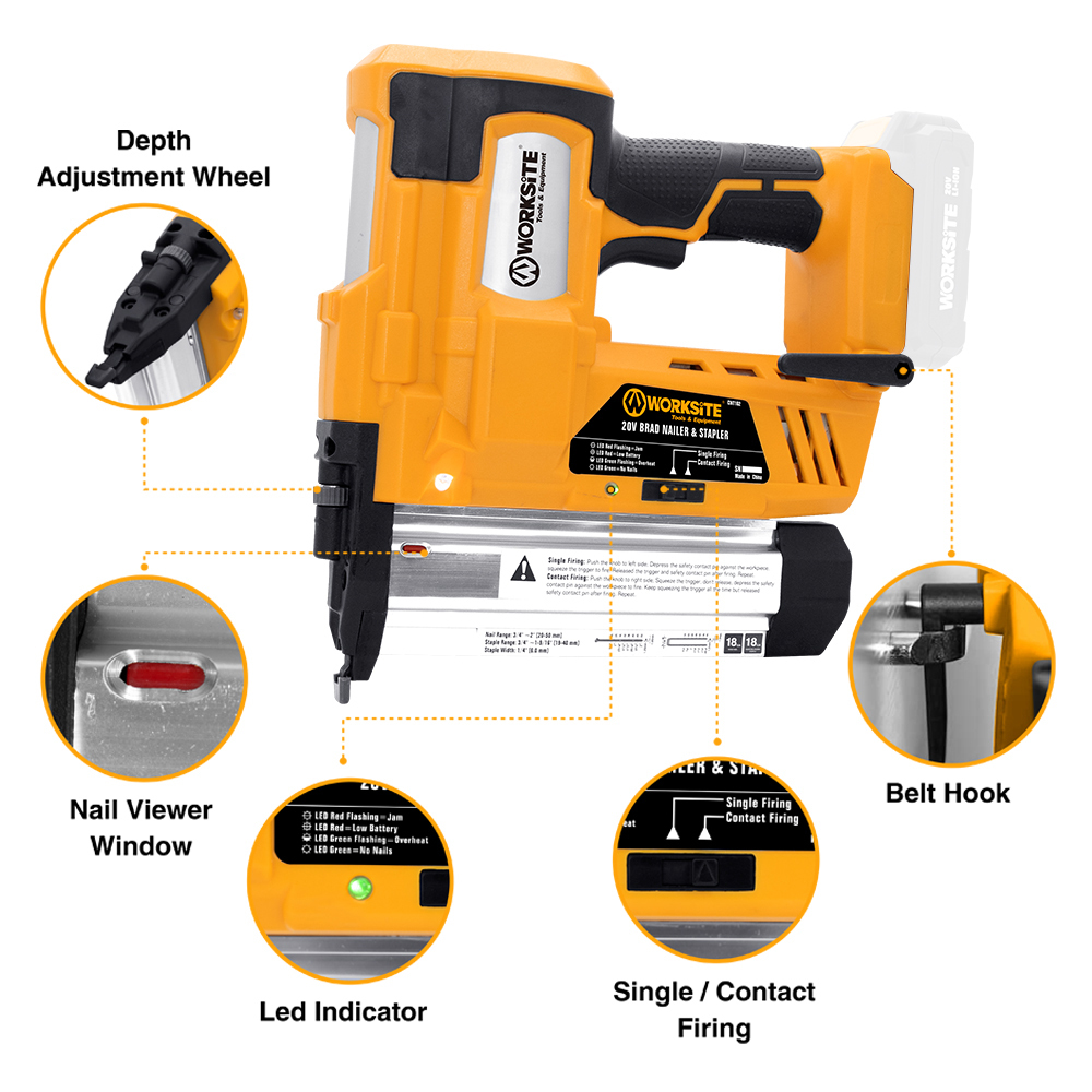 21V NAILER & STAPLER(2 IN 1)