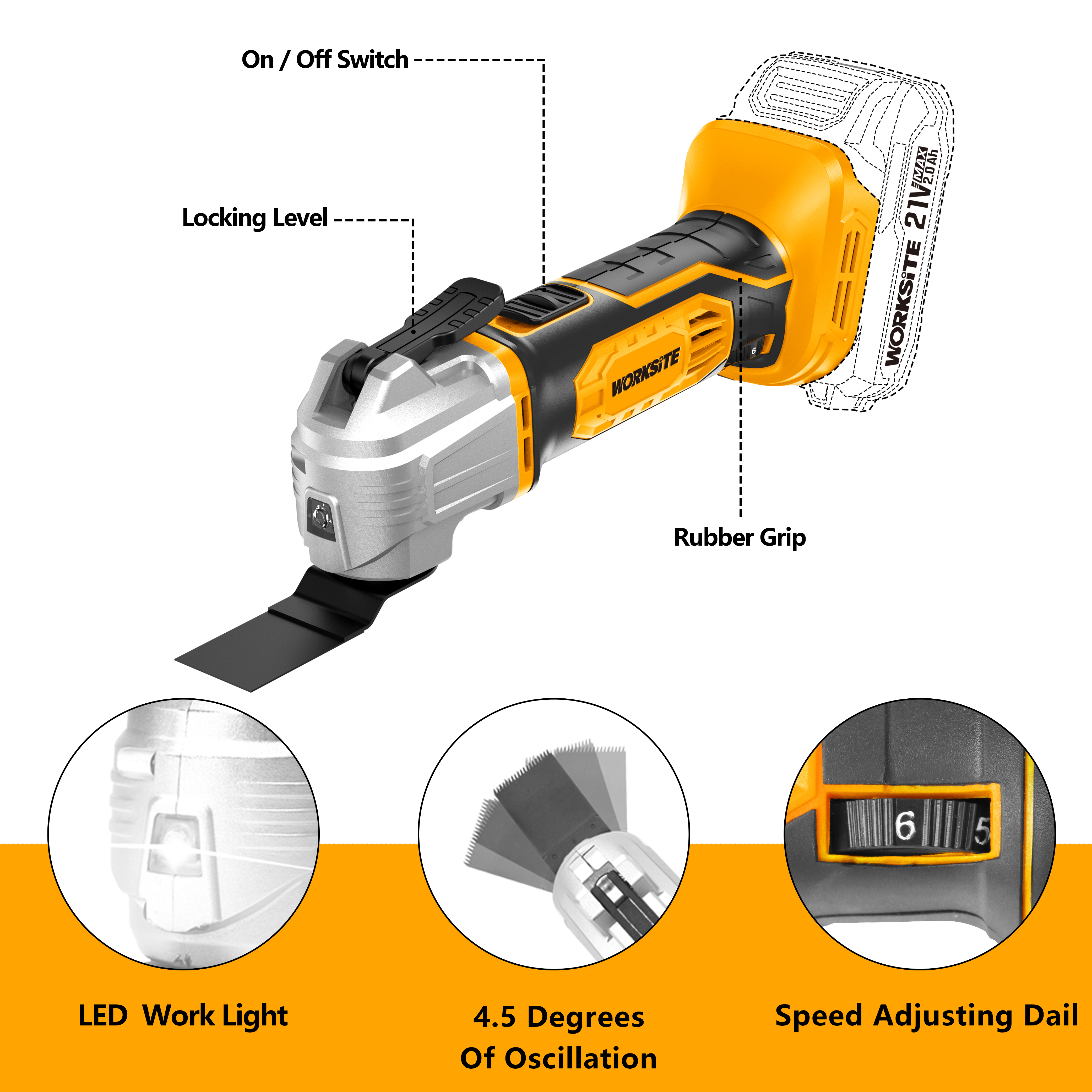 21V OSCILLATING TOOL