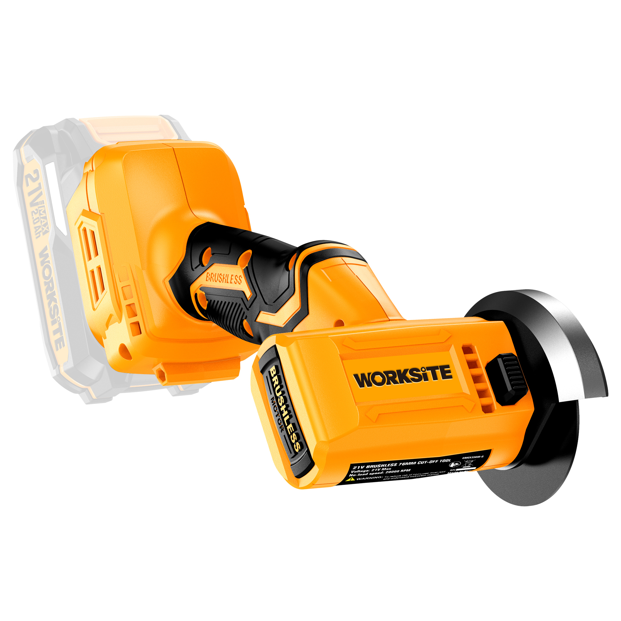 21V Brushless 76mm Cut-Off Tool