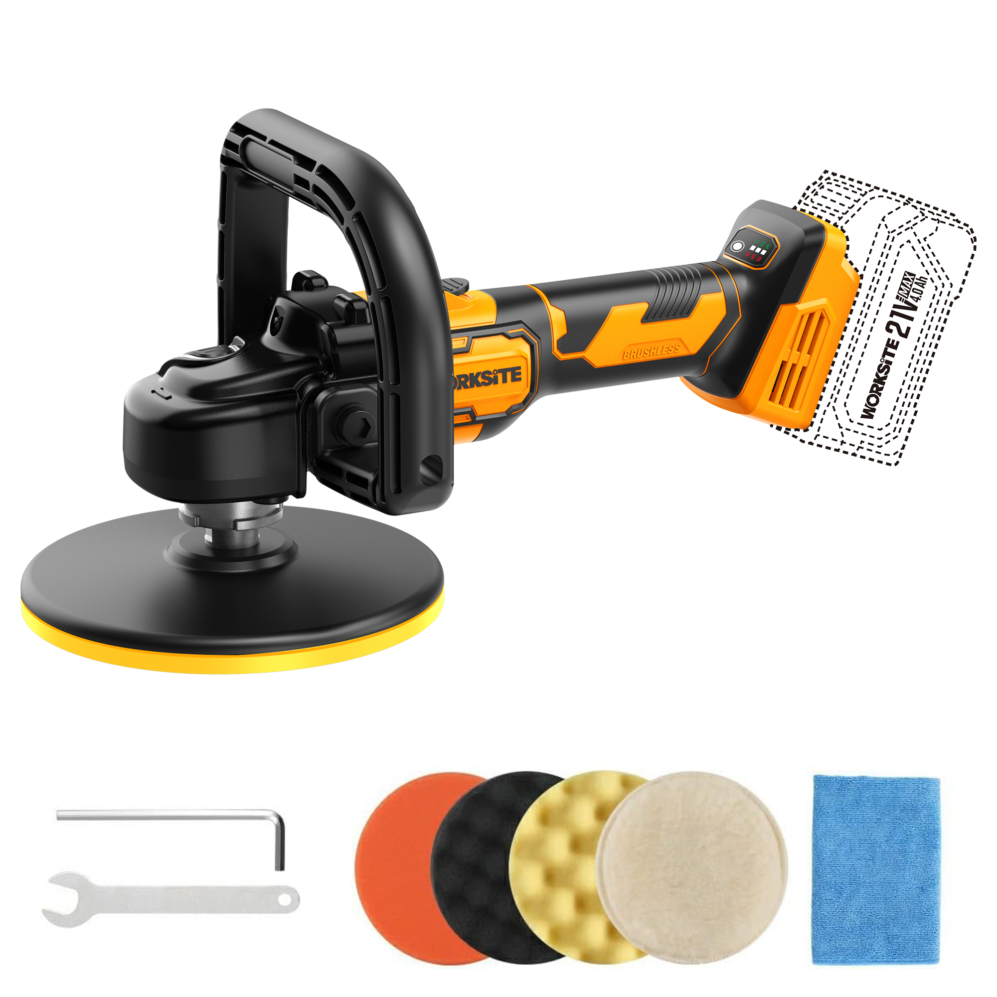 21V Cordless Brushless Car Polisher -G