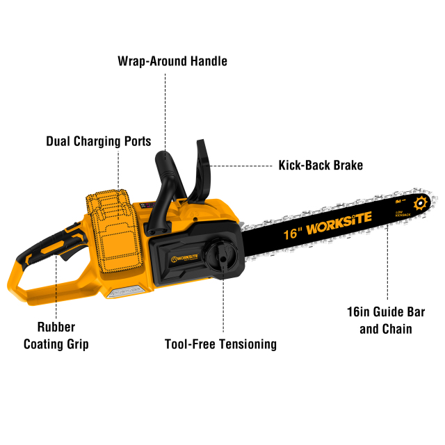 2x21V Cordless Brushless Chain Saw -G