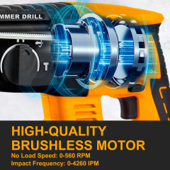 21V Brushless  Rotary hammer 26mm