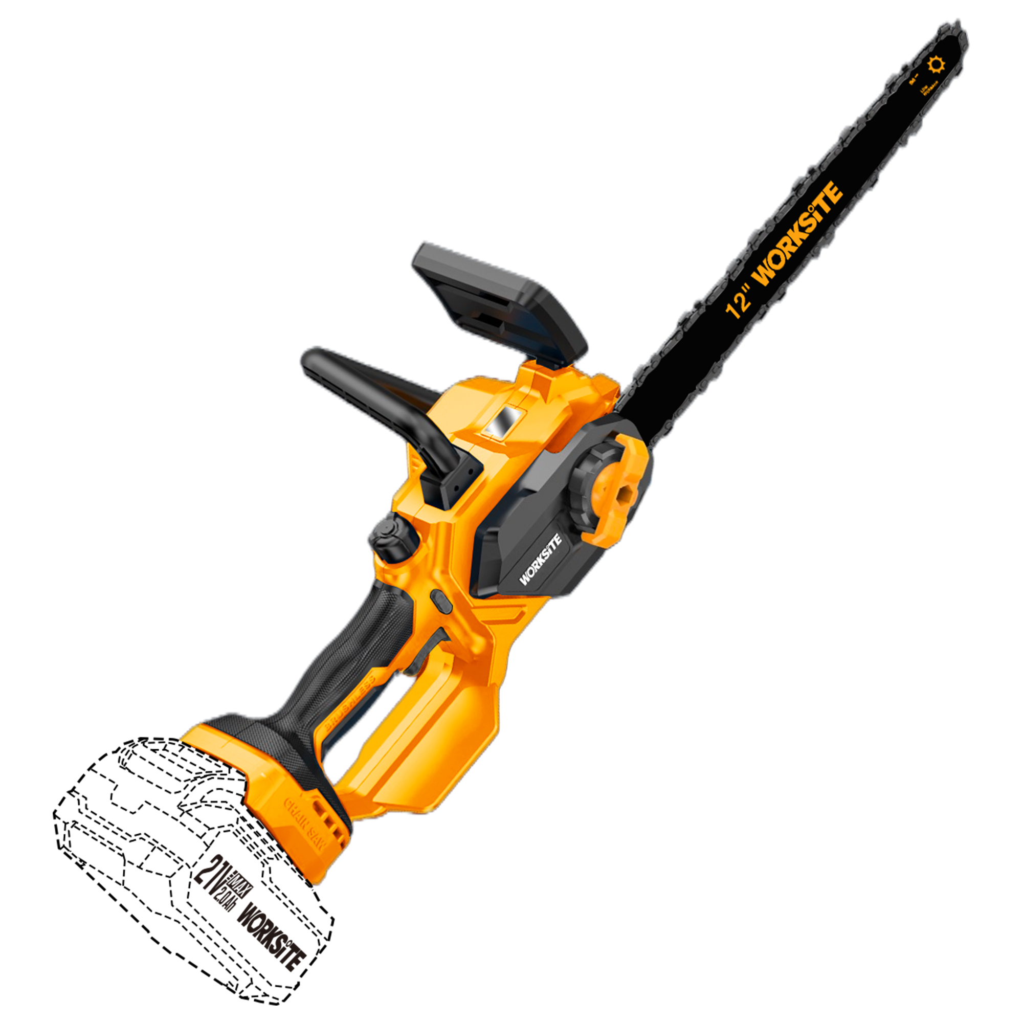 21V 12in. Brushless Chain Saw