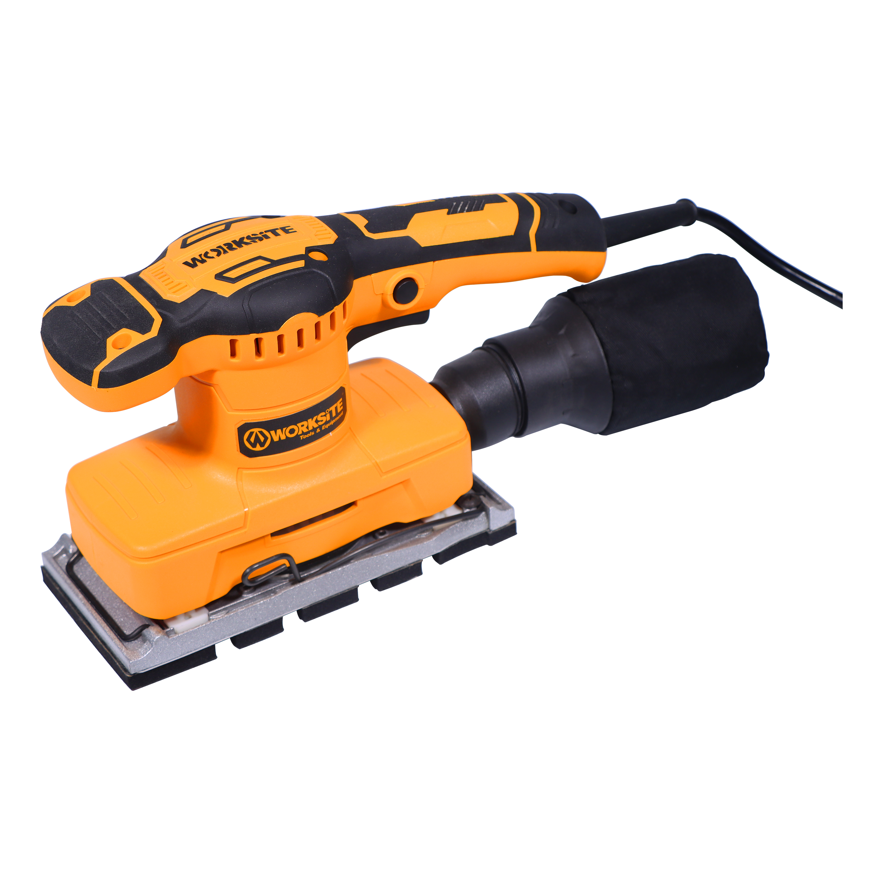 WORKSITE Finishing Sander 7-3/8" Sheet 320W Power 14000RPM Speed Compact Handheld Electric Hand Sander Tool