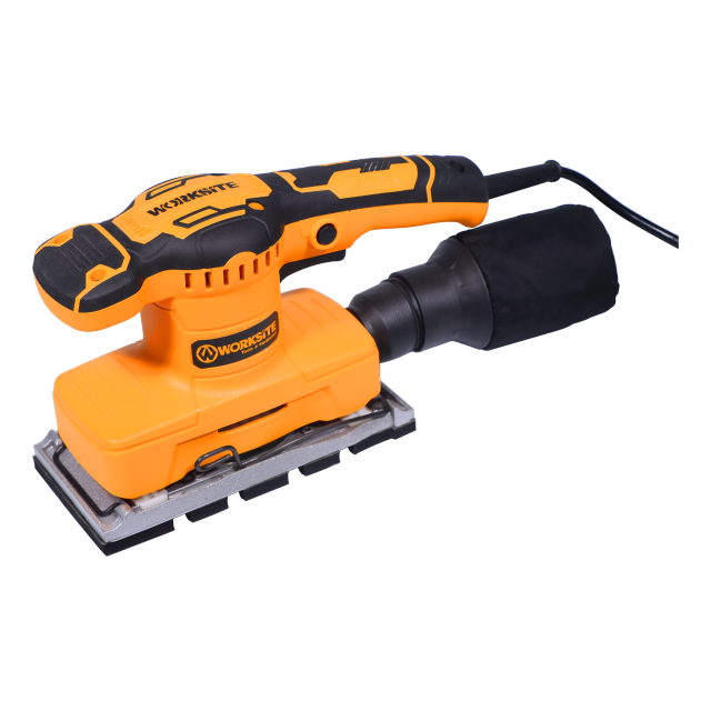 WORKSITE Finishing Sander 7-3/8" Sheet 320W Power 14000RPM Speed Compact Handheld Electric Hand Sander Tool