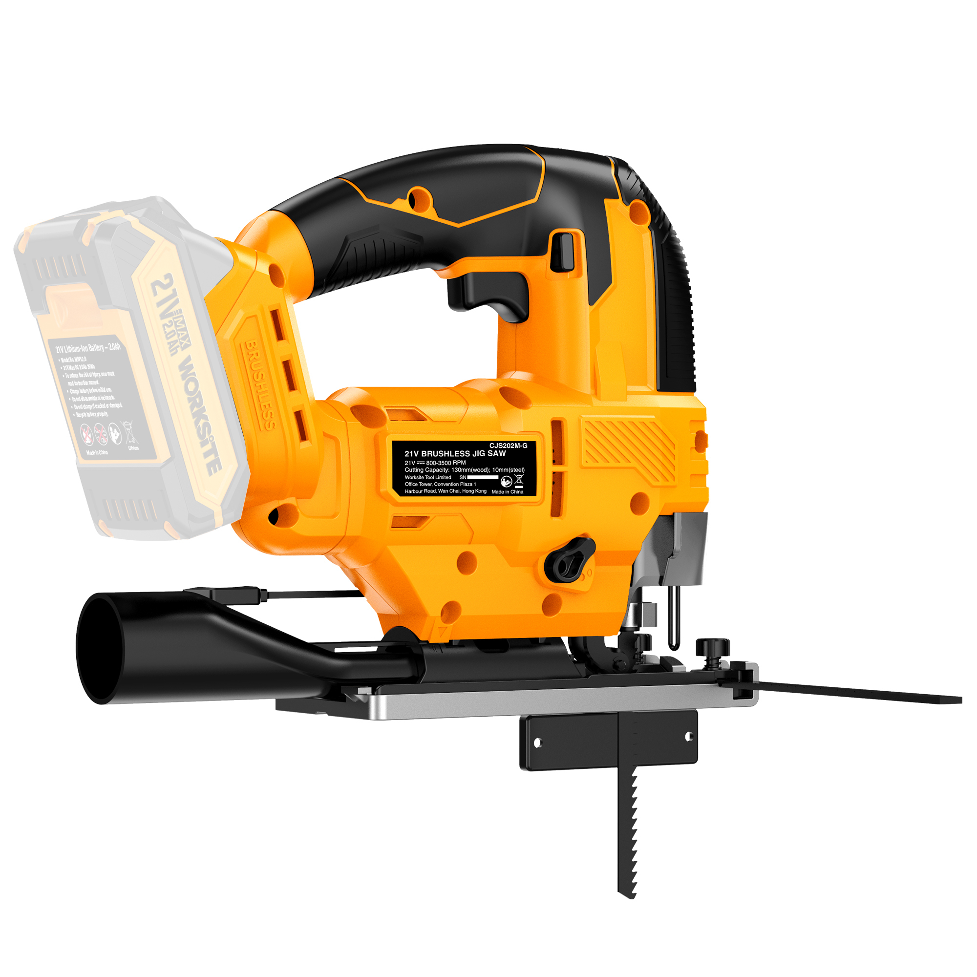 21V Brushless Cordless Jig Saw