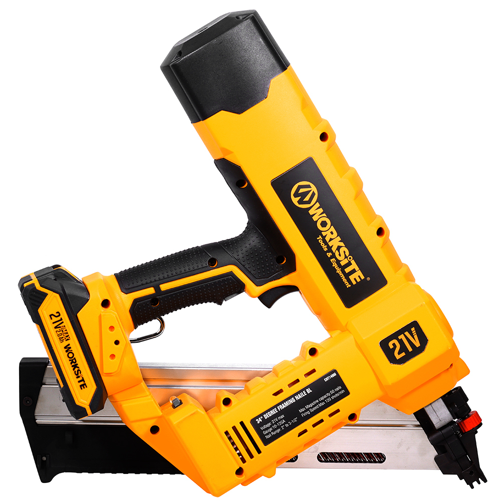 21V Cordless Brushless 34° Degree Framing Nailer