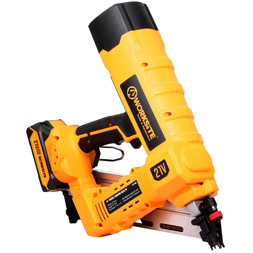 21V Cordless Brushless 34° Degree Framing Nailer