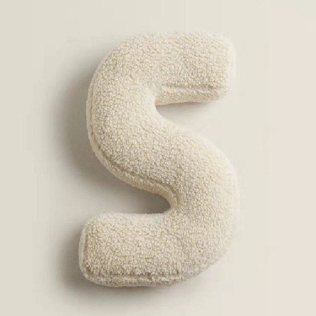 Ins Style Sherpa 26 English Letters Shaped Pillow - Children's Toys Pillow Sofa Cushion