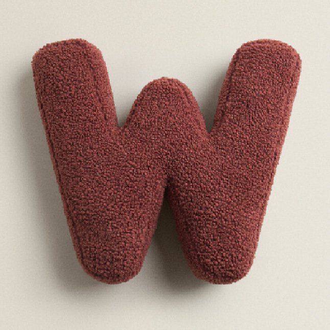 Ins Style Sherpa 26 English Letters Shaped Pillow - Children's Toys Pillow Sofa Cushion