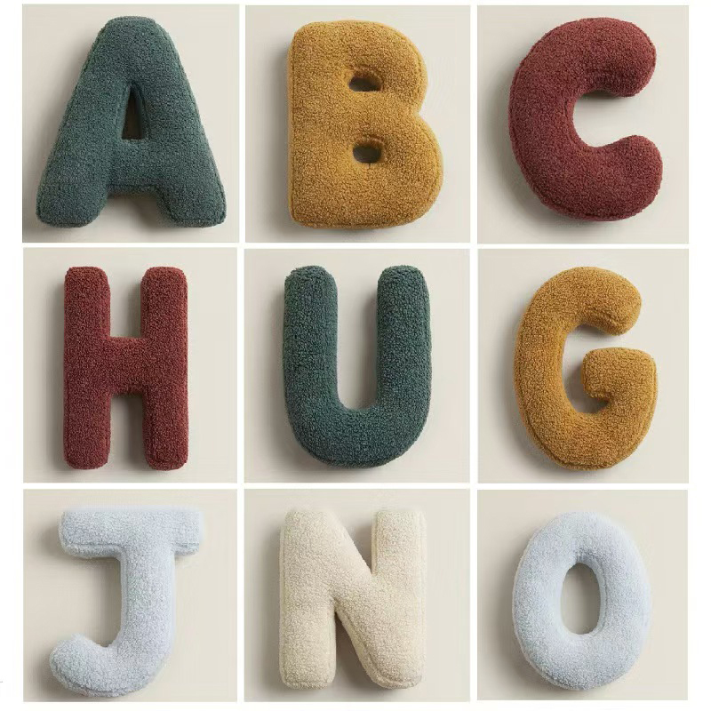 Ins Style 26 English Letters Pillow, Children's Toys Pillow Sofa Cushion