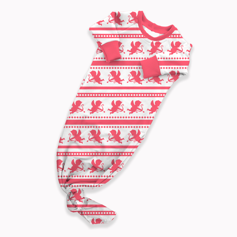 Custom Sewing Service For Baby's Knotted Bamboo Viscose Knotted Gown With Your Own Design