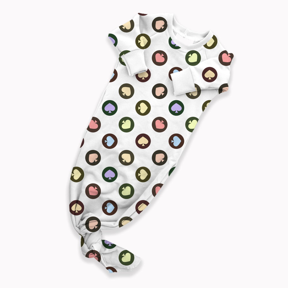 Custom Sewing Service For Baby's Knotted Bamboo Viscose Knotted Gown With Your Own Design