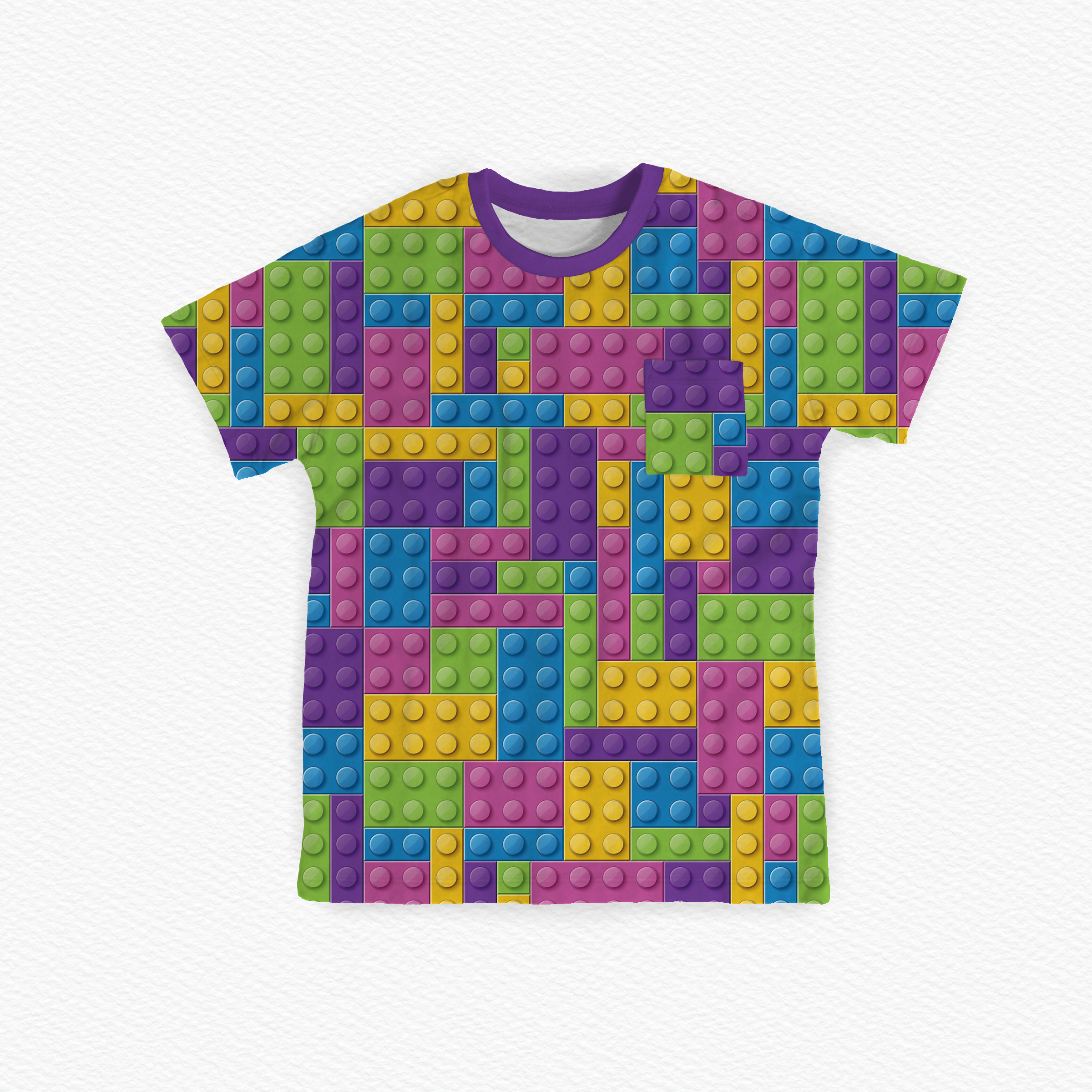 Bamboo Tshirt Printing | Blocks Pattern