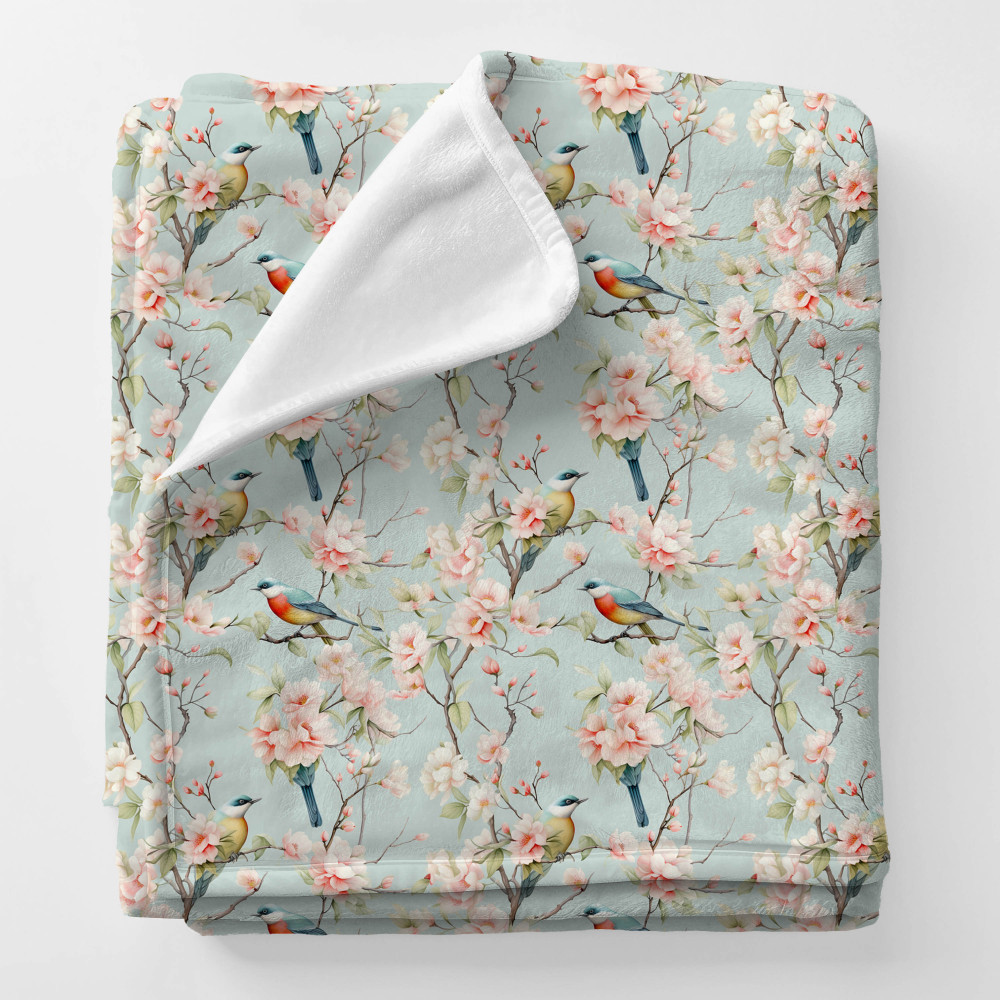 Personalized Squish Blanket and Velvet Blanket with Artistic Floral Pattern For Boy and Girl