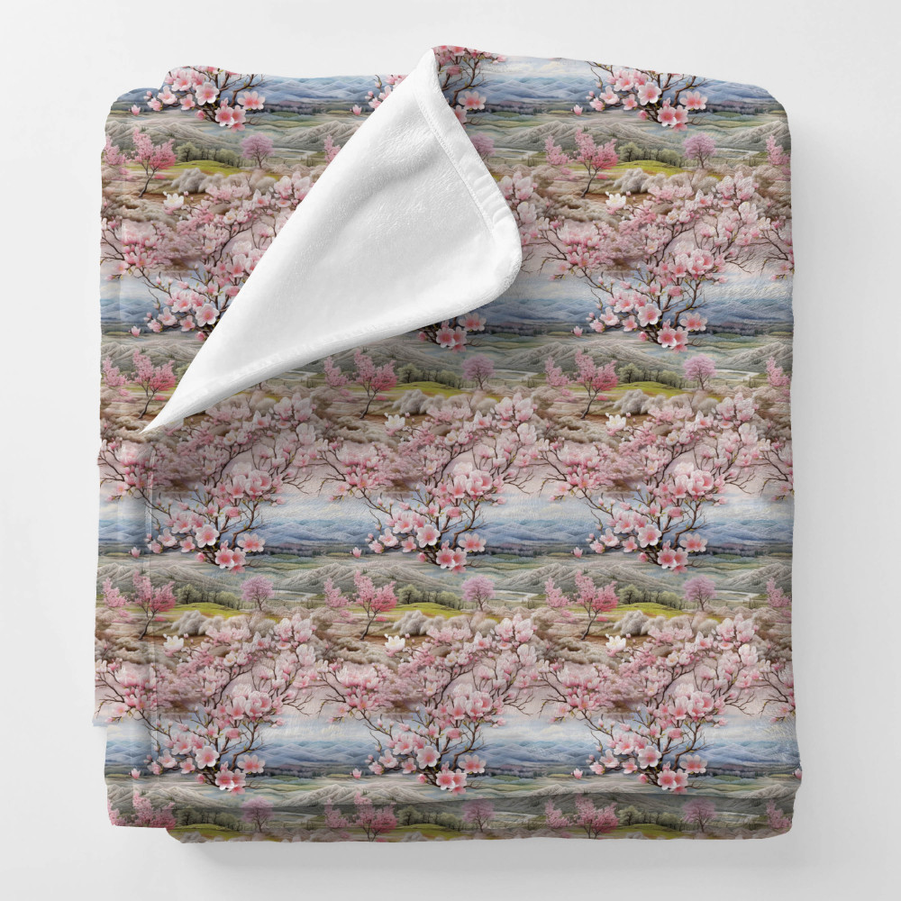 Personalized Squish Blanket and Velvet Blanket with Artistic Floral Pattern For Boy and Girl