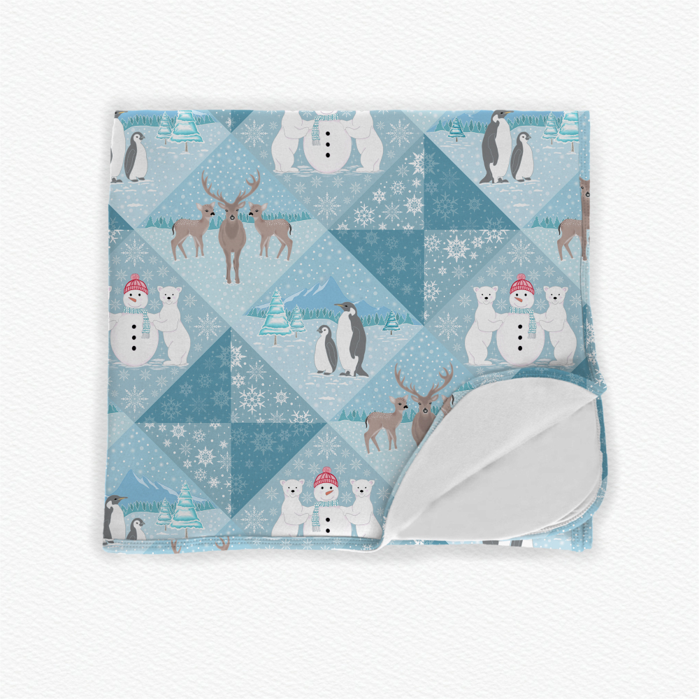 Customized Reindeer Buck Design Single Layer Bamboo Viscose Summer Blanket For Baby, Kids Blanket