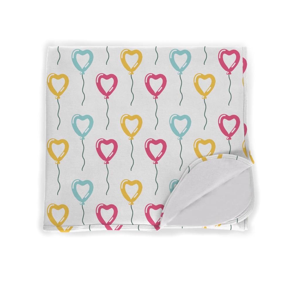 Customized Single Layer Bamboo Viscose Summer Blanket with Holiday Accessory Cake Balloon Gift Flag Pattern For Baby, Kids Blanket