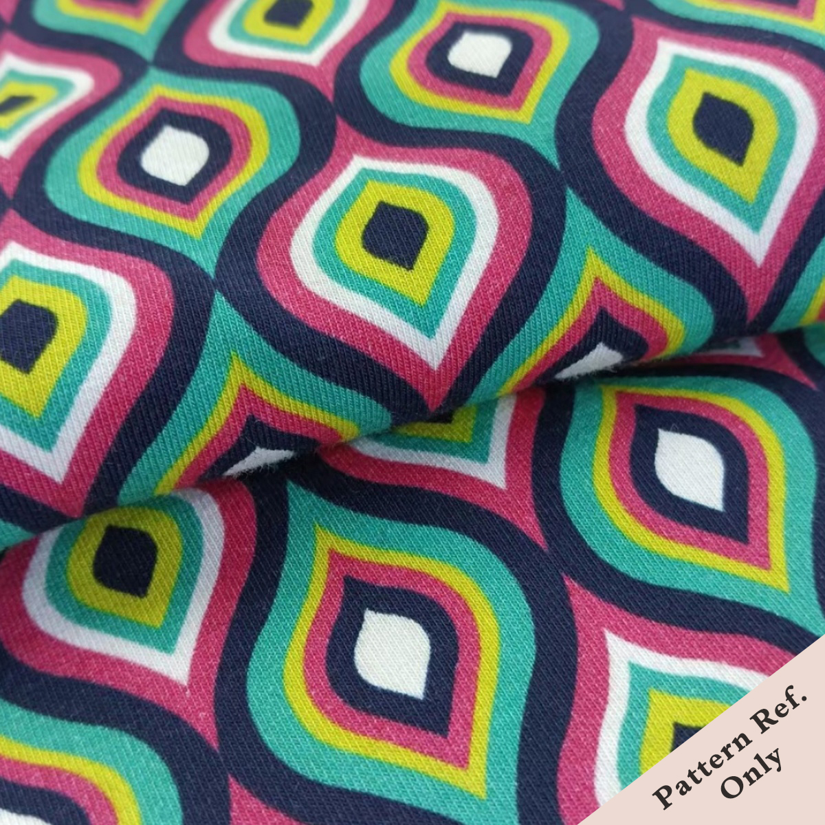 Custom Printed Heavy Cotton Lycra Knit Fabric 95%C 5%SP, 230-250gsm