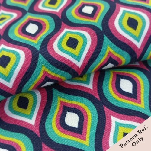 Custom Printed Heavy Cotton Lycra Knit Fabric 95%C 5%SP, 230-250gsm