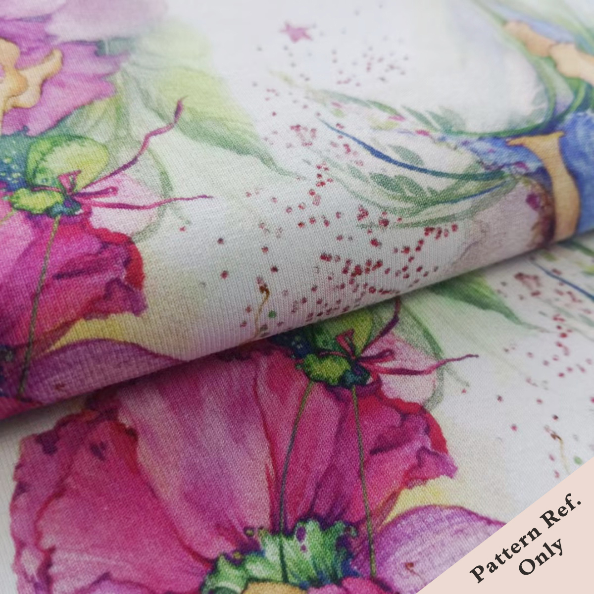 Custom Printed Heavier Cotton Lycra Knit Fabric 95%C 5%SP, 250-270gsm