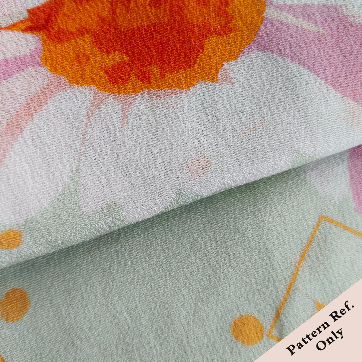 Custom Printed Silk Moss Crepe Fabric  – Lightweight Elegance with a Delicate Texture