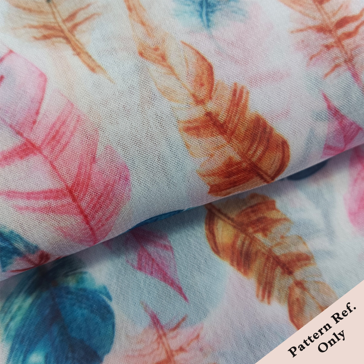 Custom Printed Moss Crepe Chiffon Fabric – Lightweight, Drapable & Soft for Elegant Dresses & Nightgowns