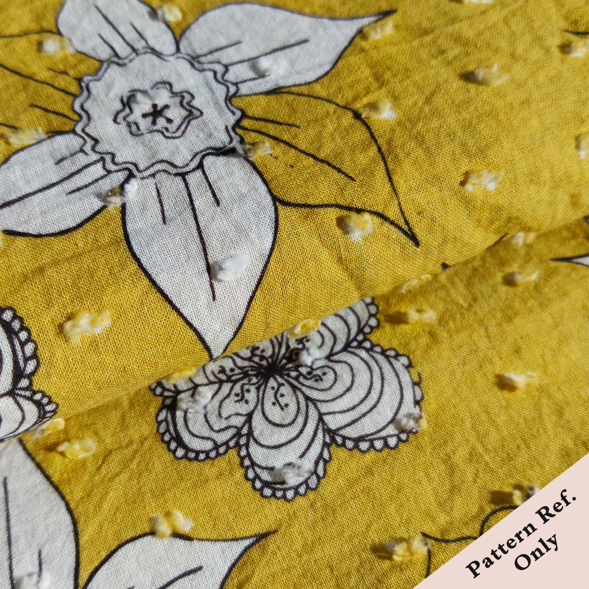 Custom Printed Cotton Dobby Fabric – Lightweight, Semi-Opaque & Breathable for Stylish Summer Blouses & Dresses