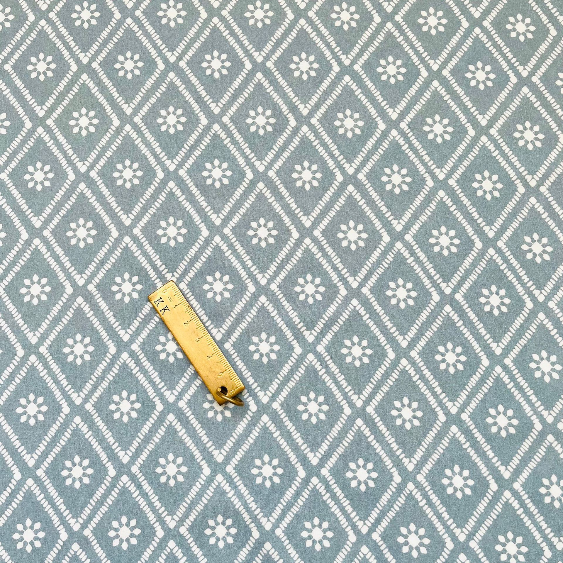 Diamond Floral Cotton Fabric-100% Cotton Quilting Fabric Sewing Craft Fabric By Meter