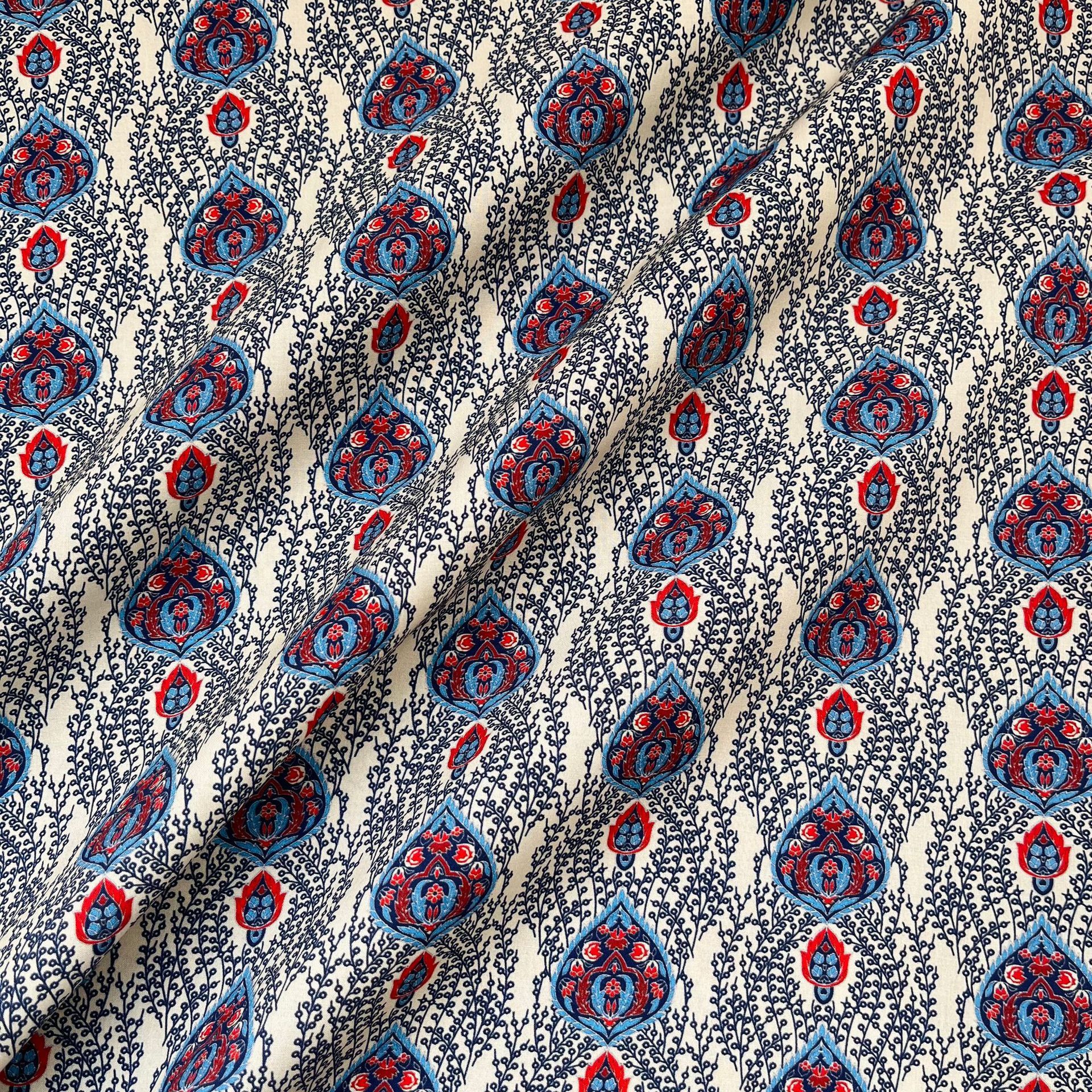 Liberty Floral Cotton Fabric-100% Cotton Quilting Fabric Sewing Craft Fabric By Meter