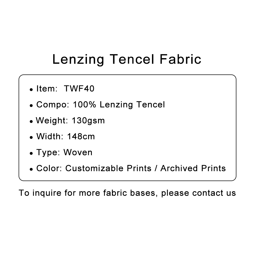 Custom Printed Lenzing Tencel Fabric – Sustainable, Soft & Breathable for Stylish Garments & Comfortable Sleepwear