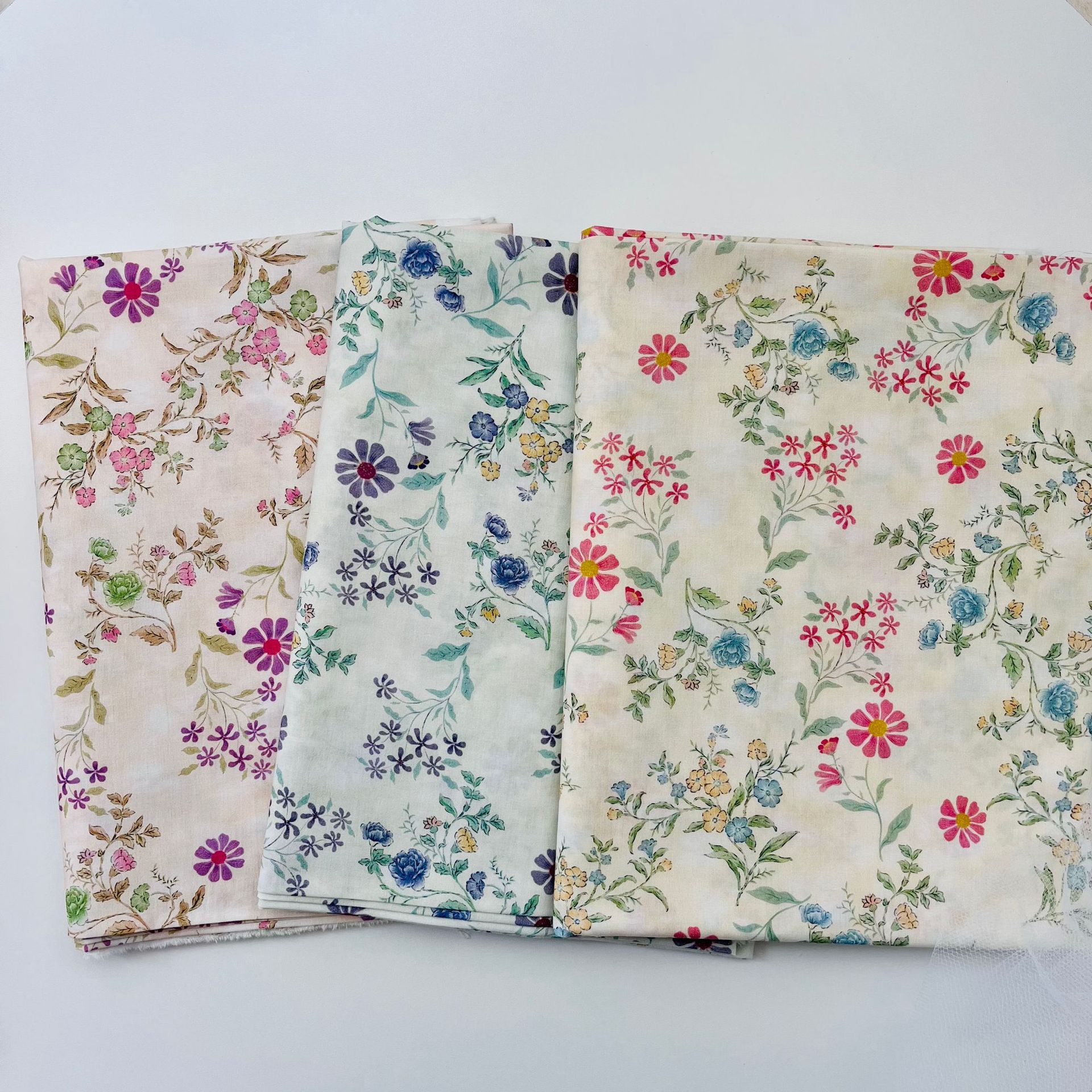 Liberty Floral Simple Cotton Fabric-100% Cotton Quilting Fabric Sewing Craft Fabric By Meter