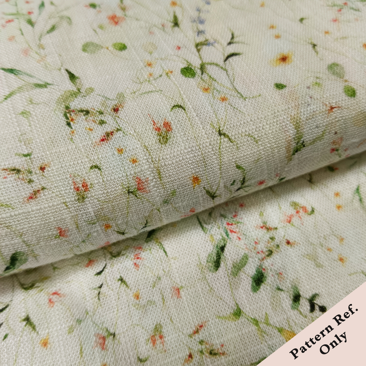 Custom Printed Linen Viscose Fabric – Soft, Textured & Drapable for Elegant Apparel & Home Décor