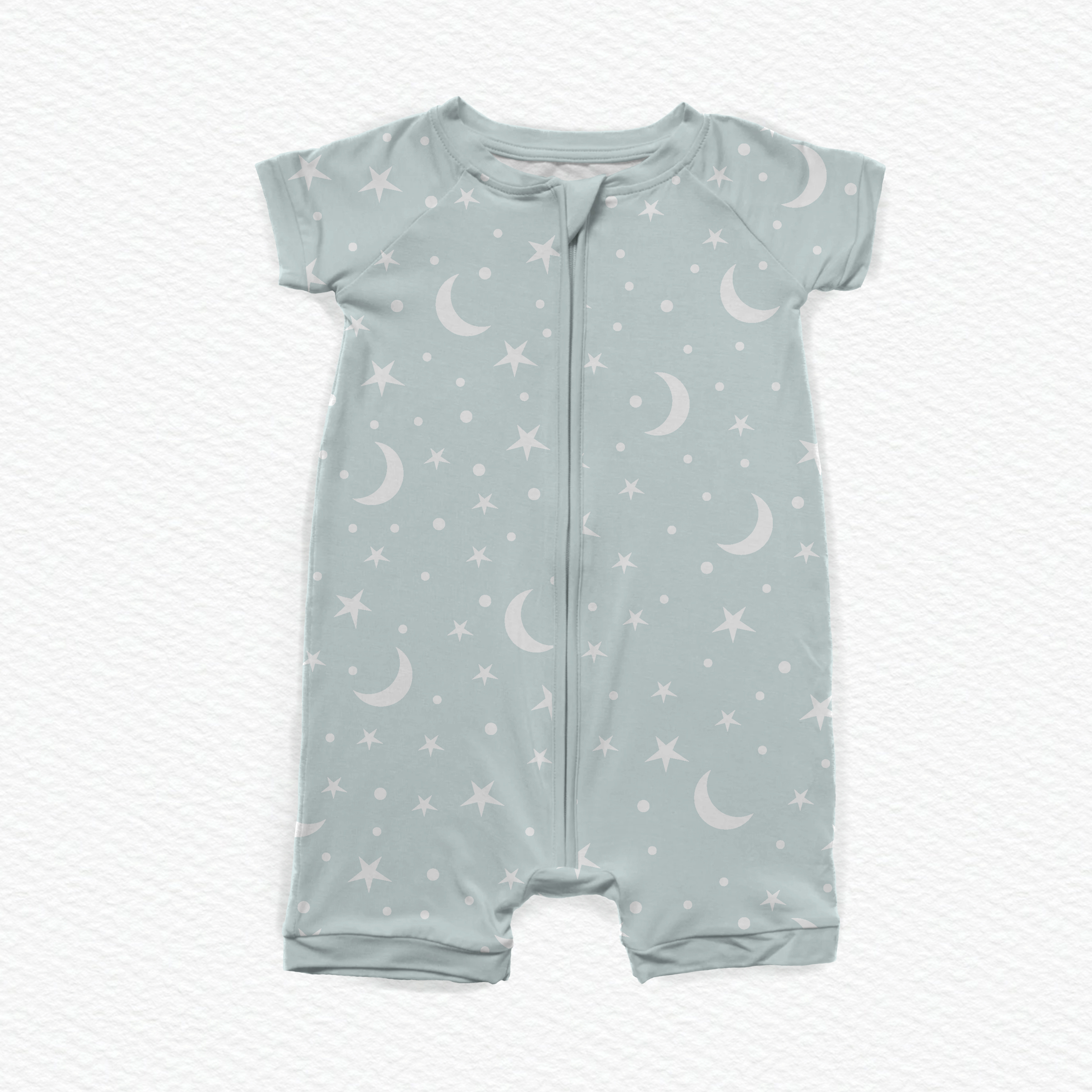 Bamboo Short Sleeve Romper with Buttons (Maple Sugar) main image 1
