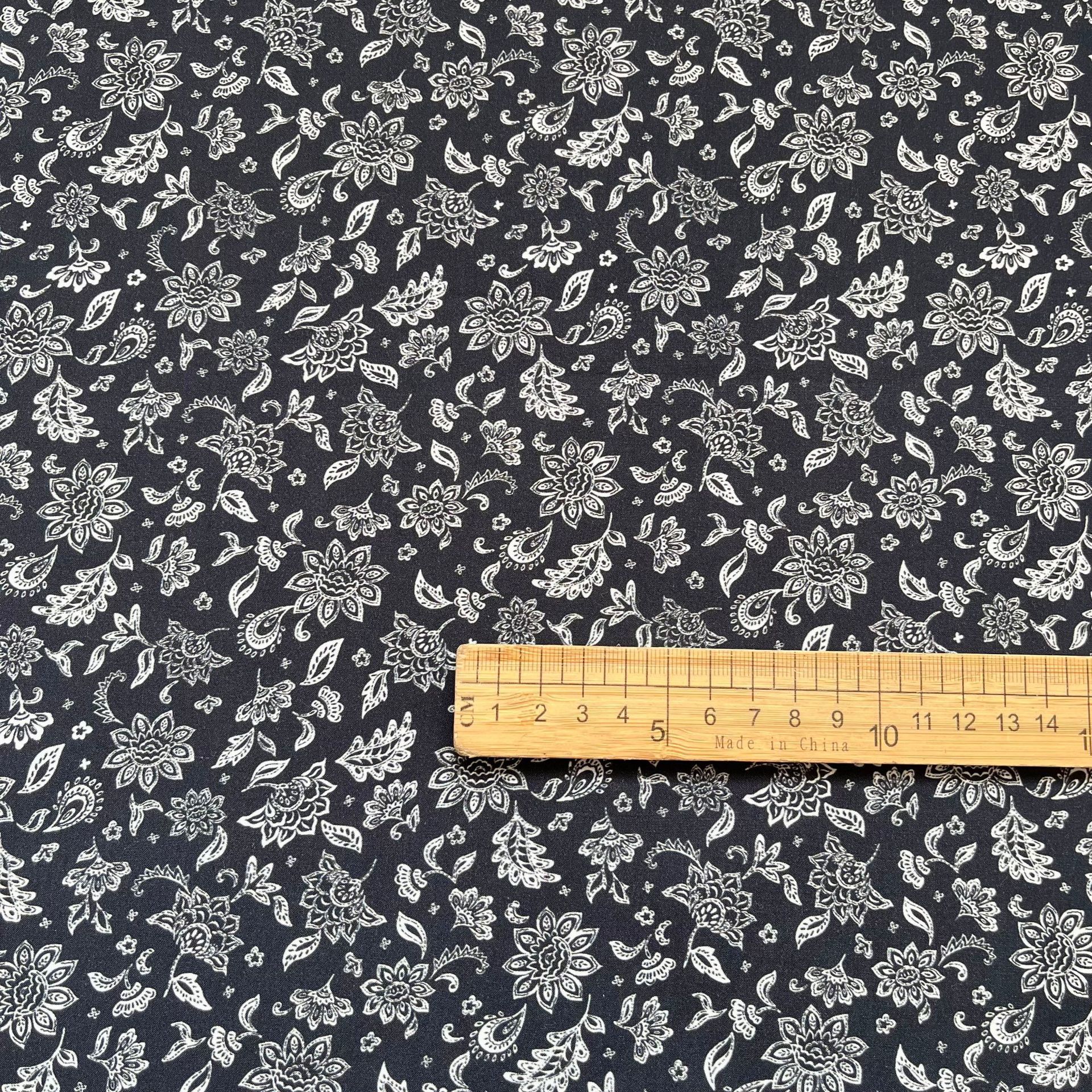 全棉60支府绸面料数码印花素色碎花箱包旗袍连衣裙家居服服装面料