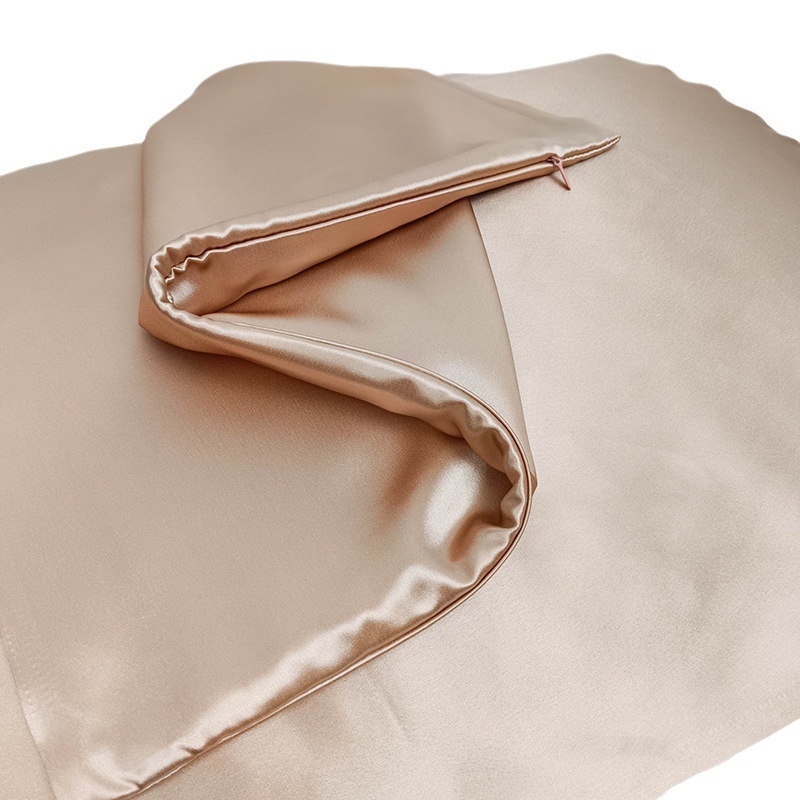 22MM Double Sided Silk Pillowcase Zipper Mulberry Silk Lustrous Satin