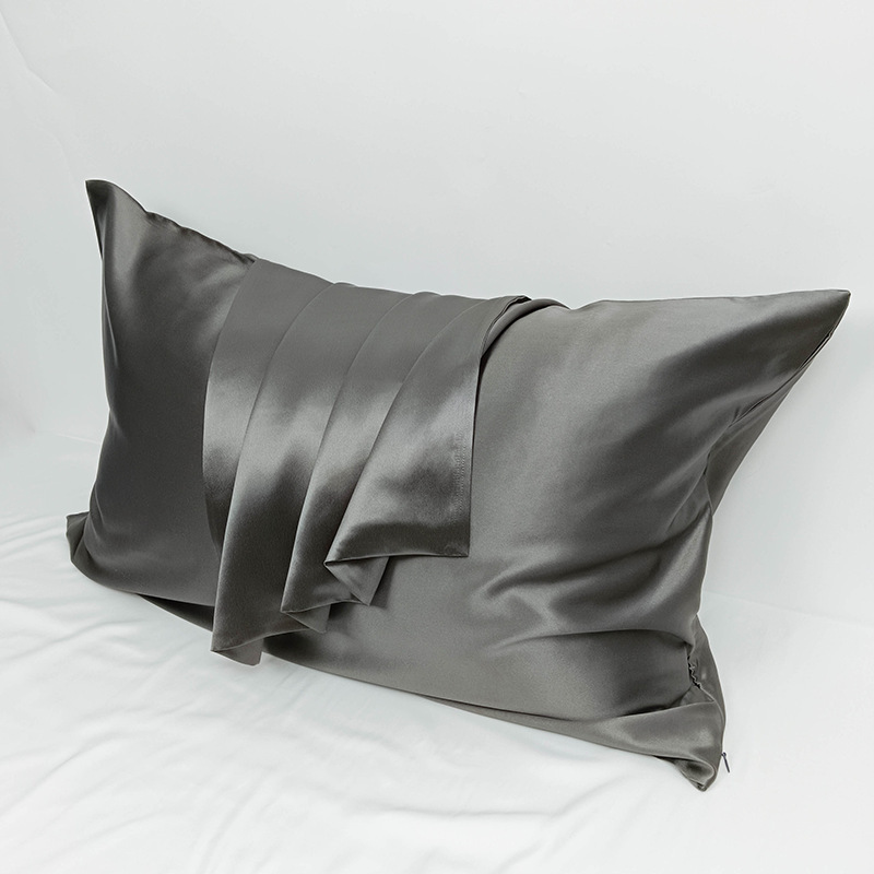 22MM Double Sided Silk Pillowcase Zipper Mulberry Silk Lustrous Satin