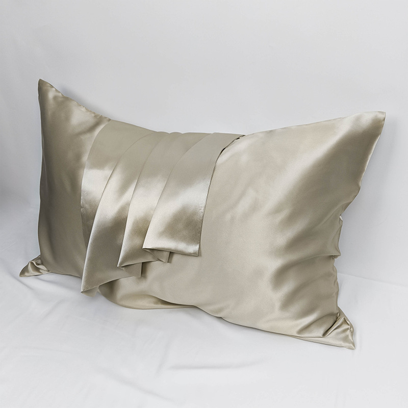 22MM Double Sided Silk Pillowcase Zipper Mulberry Silk Lustrous Satin