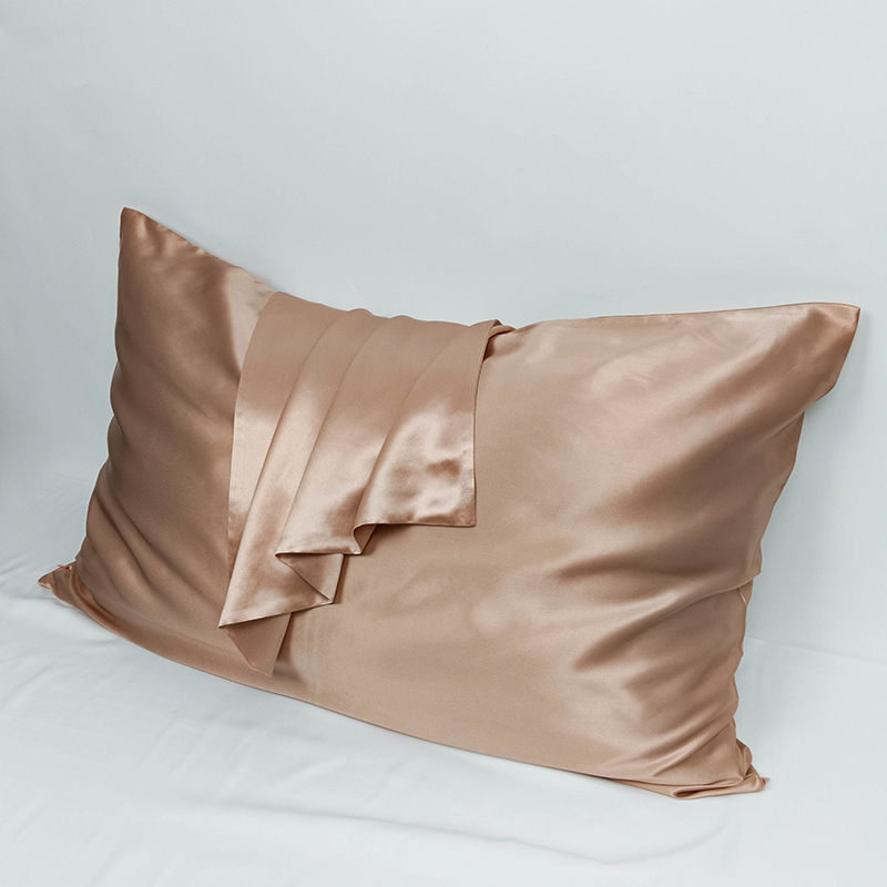 22MM Double Sided Silk Pillowcase Zipper Mulberry Silk Lustrous Satin