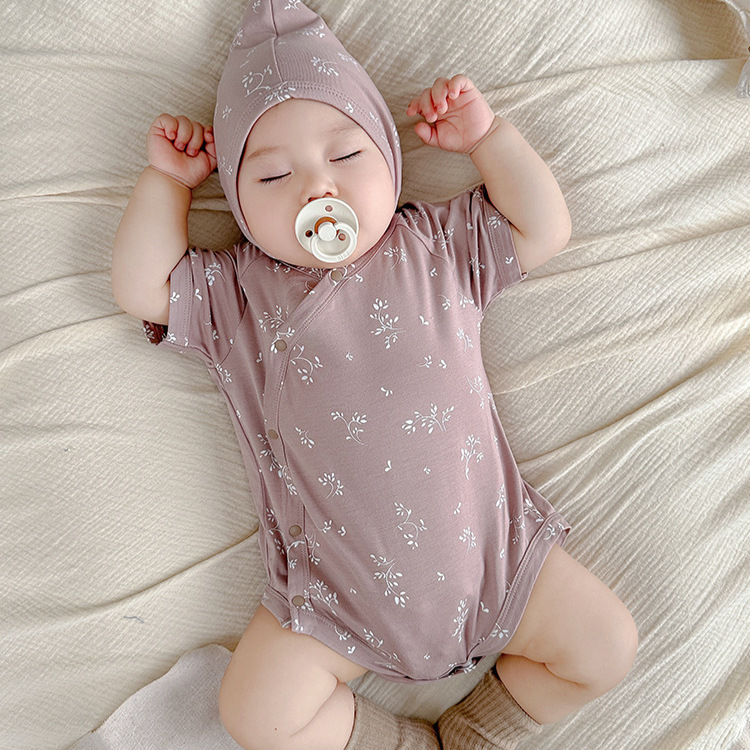 Modal Baby Romper Newborn Onesie, Infant Bodysuit for Boys and Girls