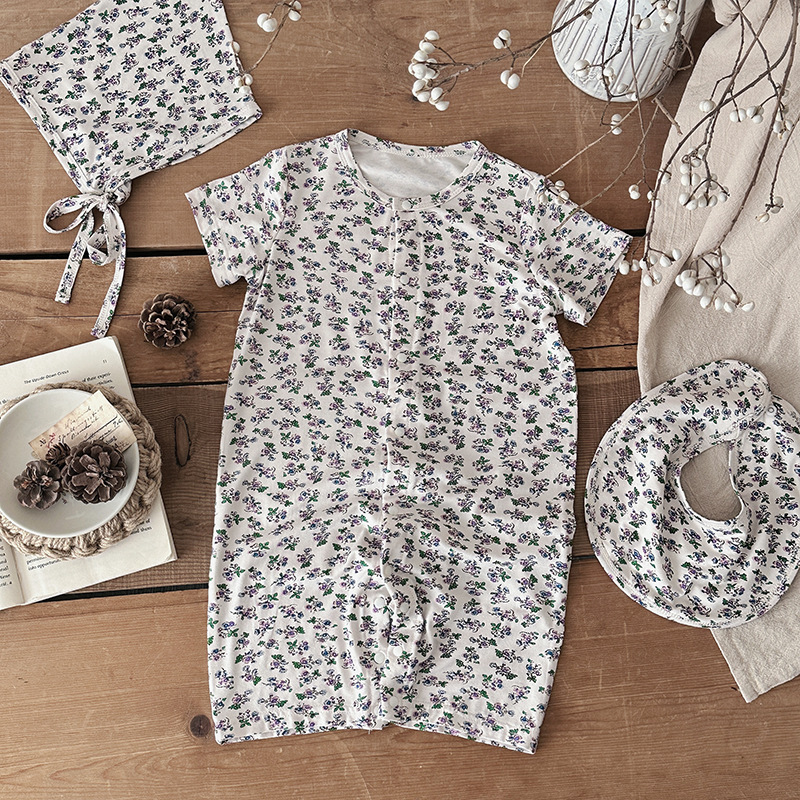 Summer Modal Baby Romper-Lightweight Breathable Infant Bodysuit for Boys and Girls2