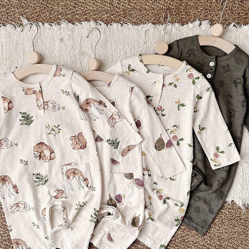 Baby Cotton Romper Outfit-Breathable Infant Jumpsuit for Boys & Girls1
