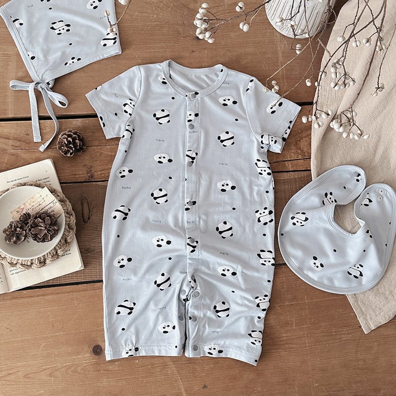 Summer Modal Baby Romper-Lightweight Breathable Infant Bodysuit for Boys and Girls2