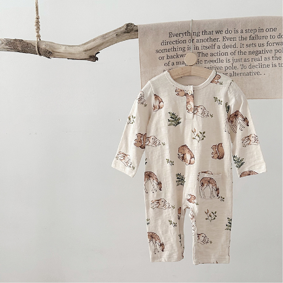 Baby Cotton Romper Outfit-Breathable Infant Jumpsuit for Boys & Girls1